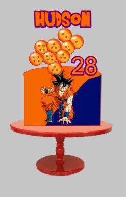 Arquivo de corte topo de bolo Dragon Ball Z