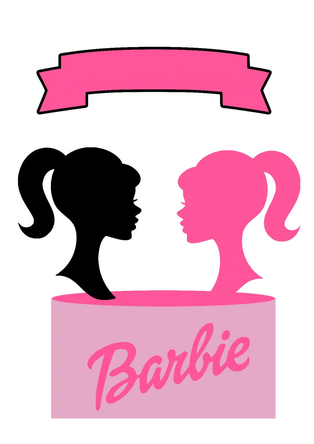 Arquivo de corte topo de bolo Barbie