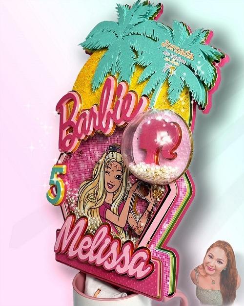 Arquivo de corte topo de bolo Barbie