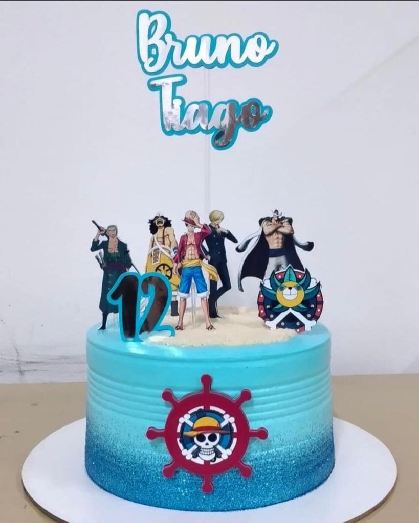 Arquivo de corte topo de bolo One Piece