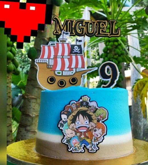 Arquivo de corte topo de bolo One Piece