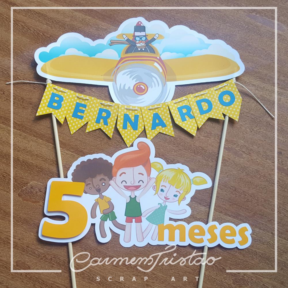 Arquivo de corte topo de bolo Mundo Bita