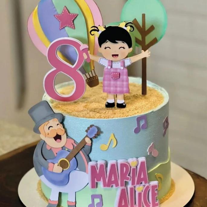 Arquivo de corte topo de bolo Mundo Bita