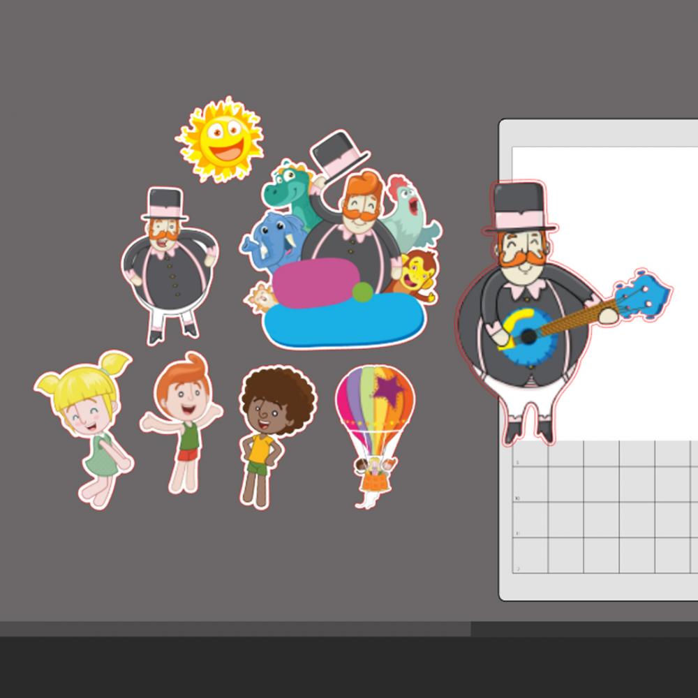 Arquivo de corte topo de bolo Mundo Bita