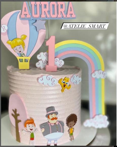 Arquivo de corte topo de bolo Mundo Bita