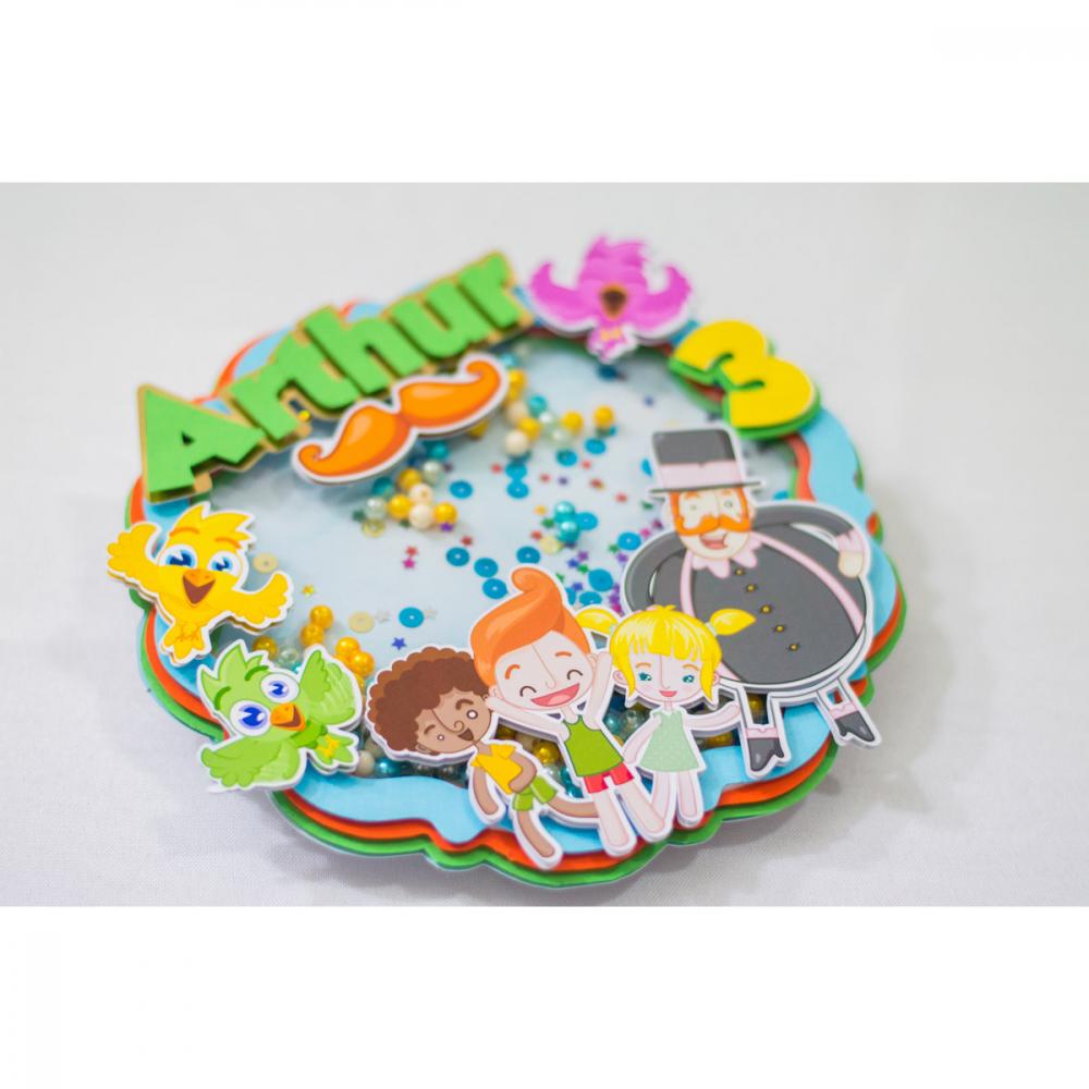 Arquivo de corte topo de bolo Mundo Bita