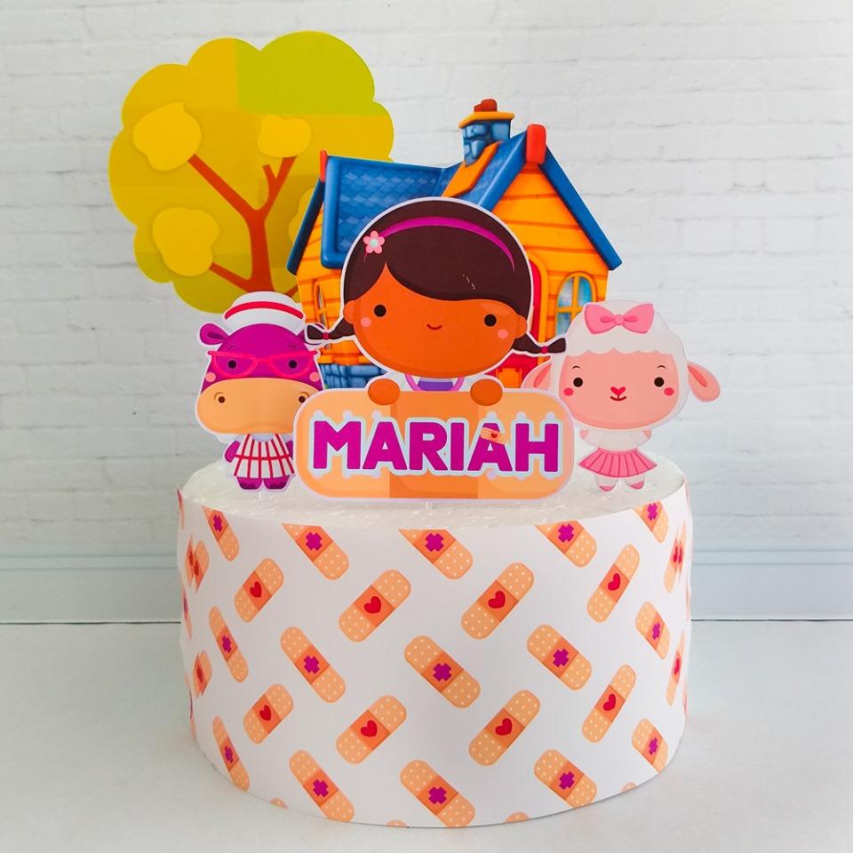 Arquivo de corte topo de bolo Doutora brinquedos
