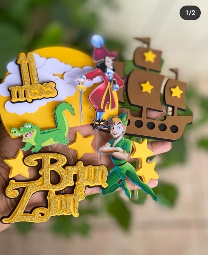 Topo de Bolo Peter Pan