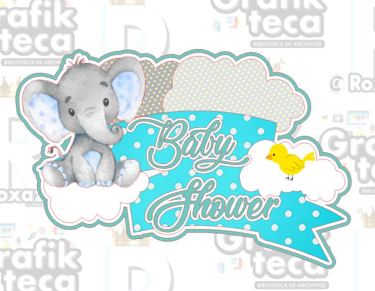 Arquivo de corte topo de bolo Baby Shower