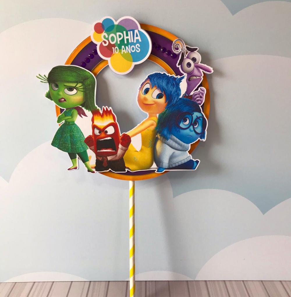 Arquivo de corte topo de bolo Divertidamente