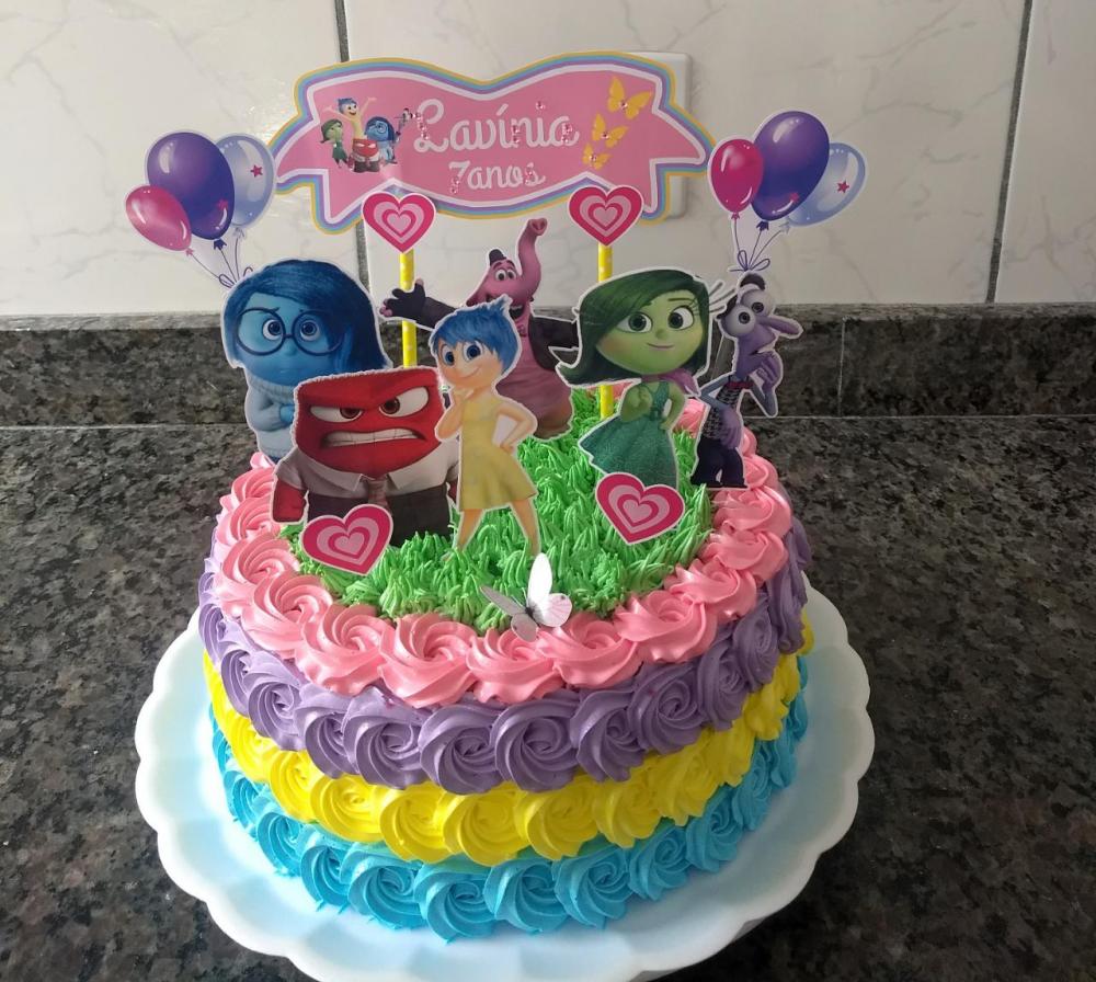 Arquivo de corte topo de bolo Divertidamente