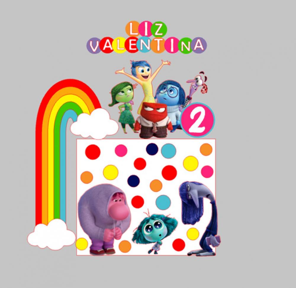 Arquivo de corte topo de bolo Divertidamente