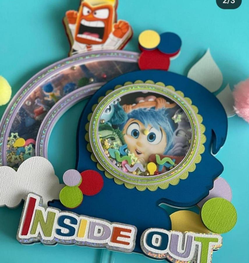 Arquivo de corte topo de bolo Divertidamente