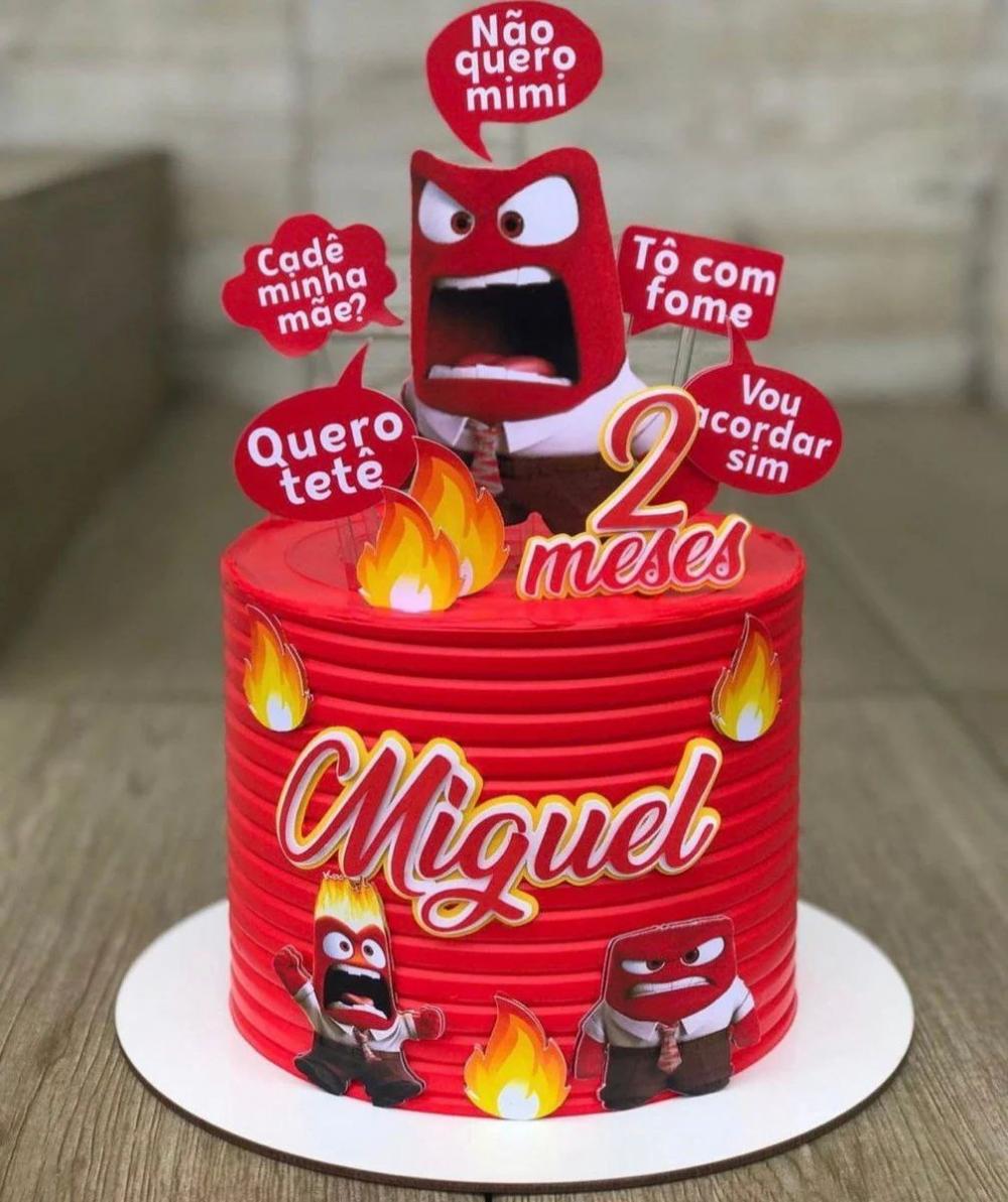 Arquivo de corte topo de bolo Divertidamente