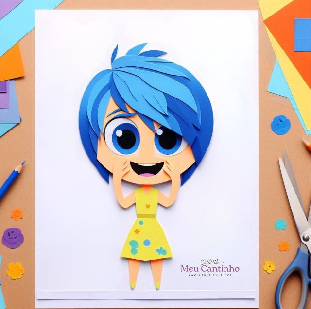 Arquivo de corte topo de bolo Divertidamente