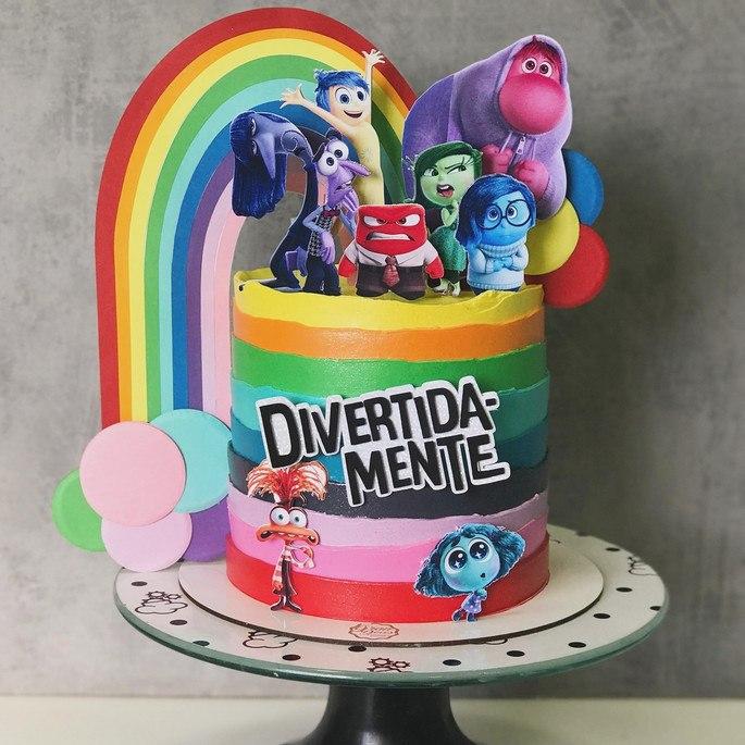 Arquivo de corte topo de bolo Divertidamente