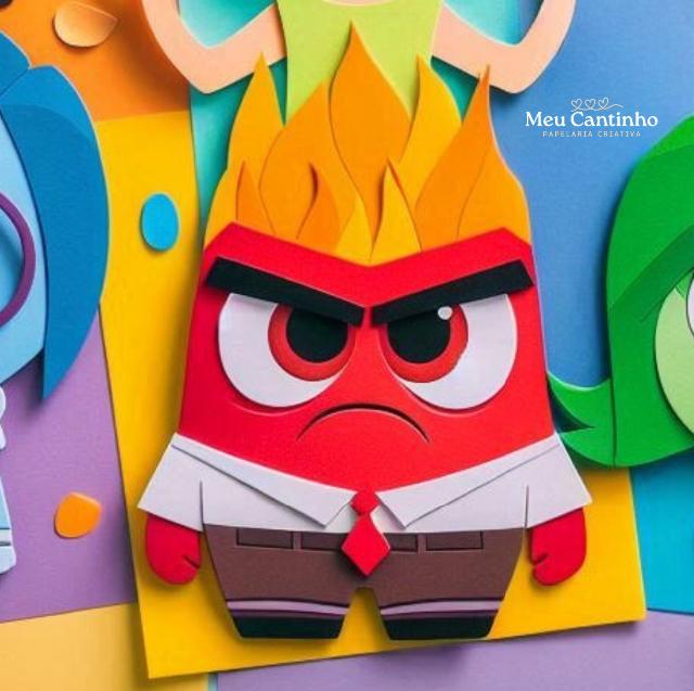 Arquivo de corte topo de bolo Divertidamente