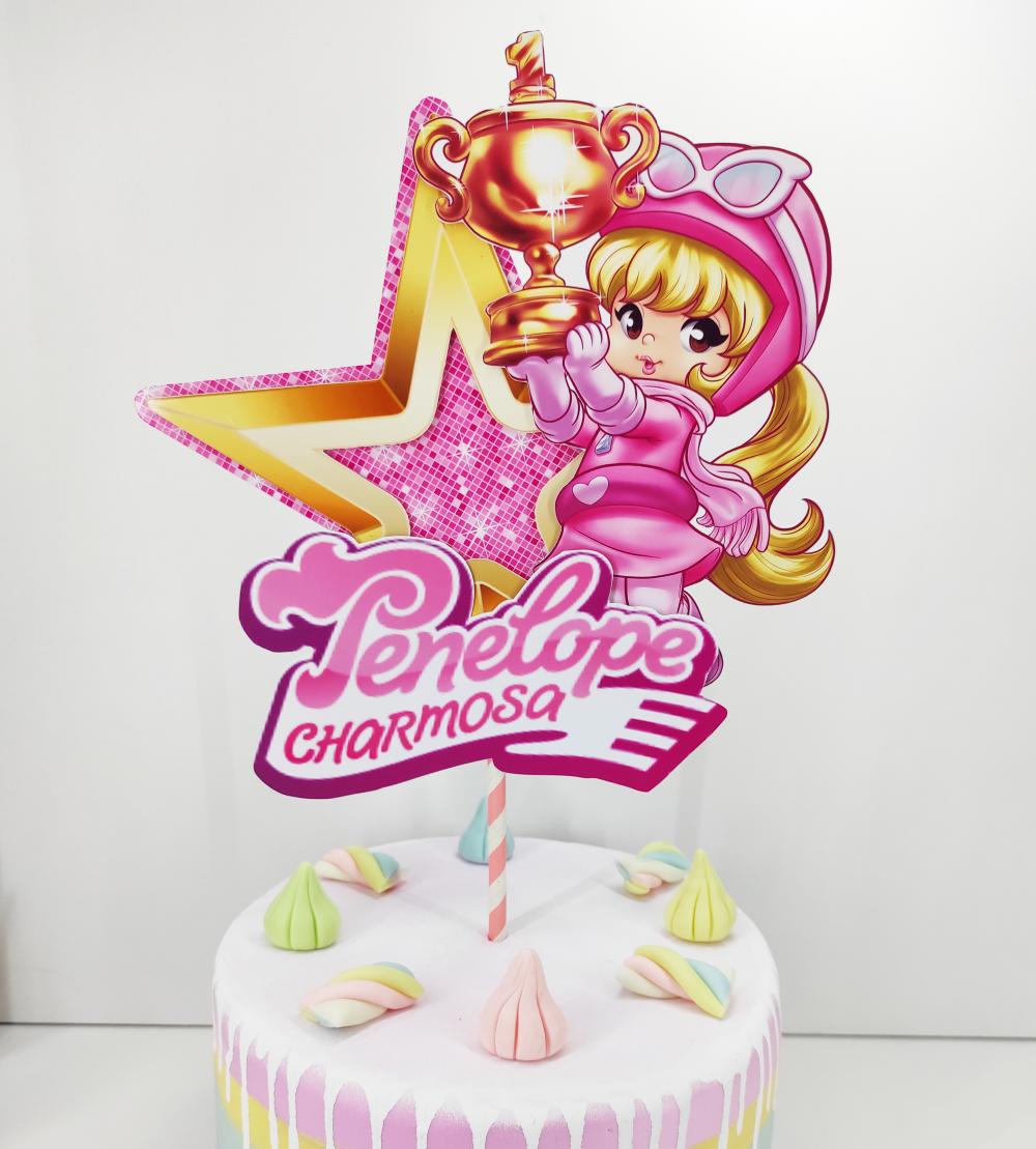 Arquivo de Corte Topo de Bolo Penelope Charmosa