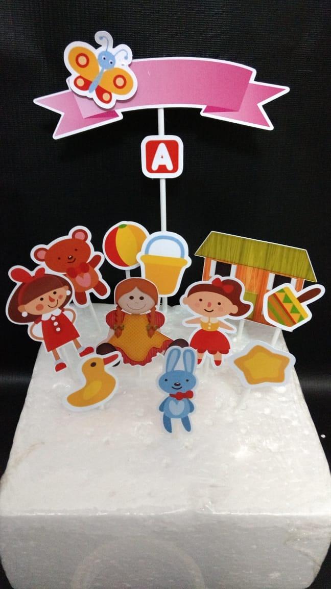 Arquivo de corte topo de bolo brinquedos