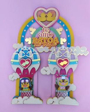 Arquivo de corte topo de bolo patinho