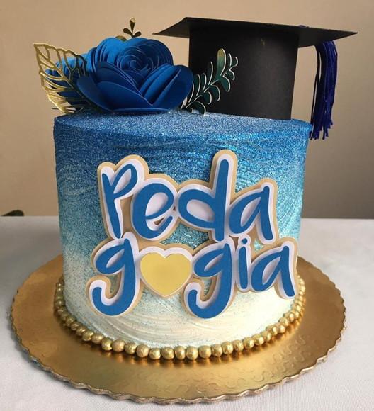 Arquivo de corte topo de bolo pedagogia