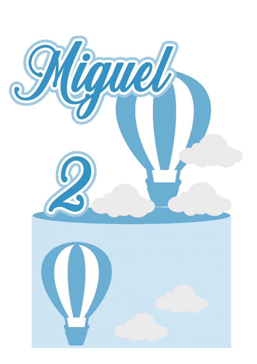 Arquivo de corte topo de bolo Balão