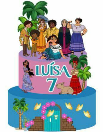 Arquivo de corte topo de bolo Encanto