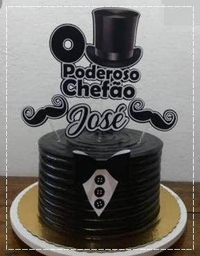 Arquivo de corte topo de bolo Poderoso Chefão