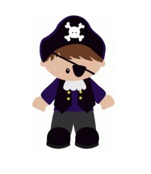 Arquivo de corte topo de bolo Pirata