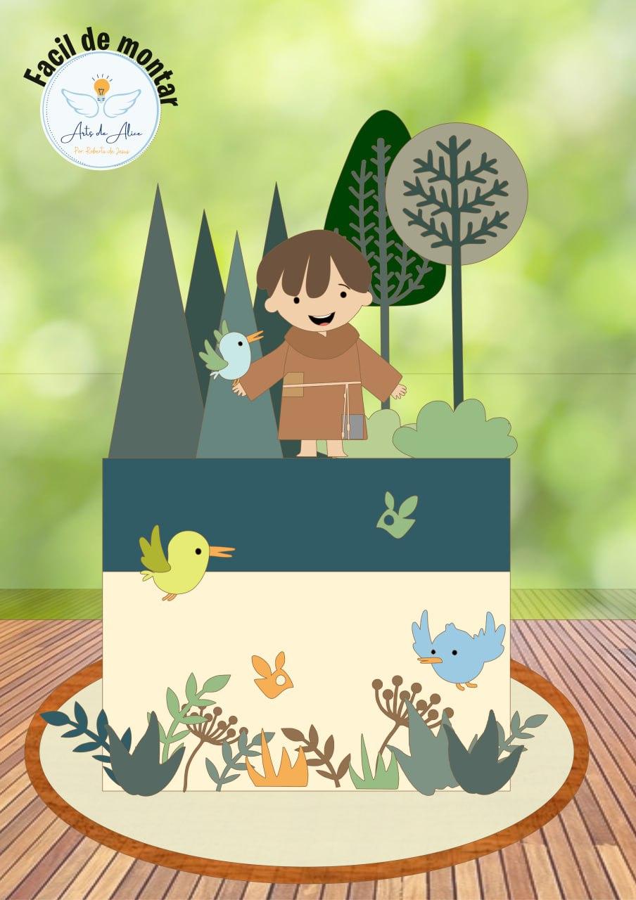 Arquivo de Corte Topo de Bolo Pequeno Francisco