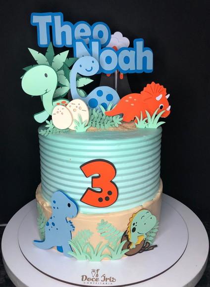 Arquivo de corte topo de bolo Dinossauro