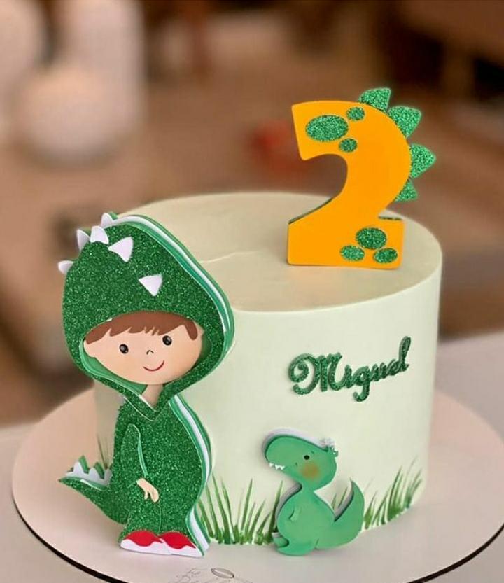 Arquivo de corte topo de bolo Dinossauro