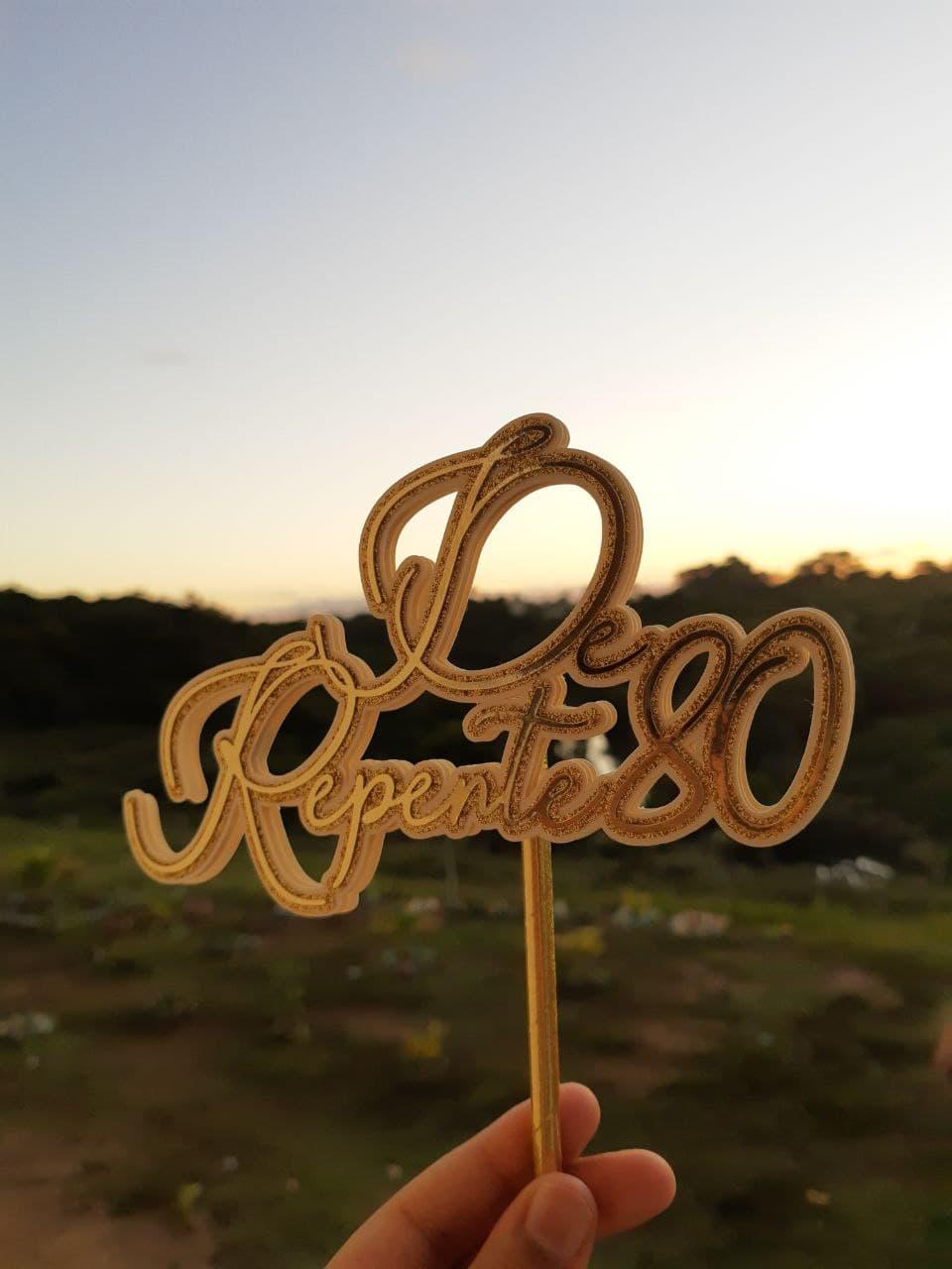 Arquivo de corte topo de bolo de repente 30