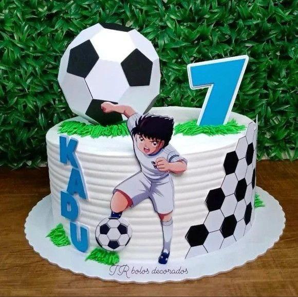 Arquivo de corte Topo de bolo Capitão Tsubasa