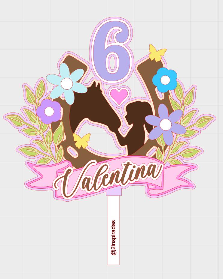 Arquivo de Corte Topo de Bolo Cavalo