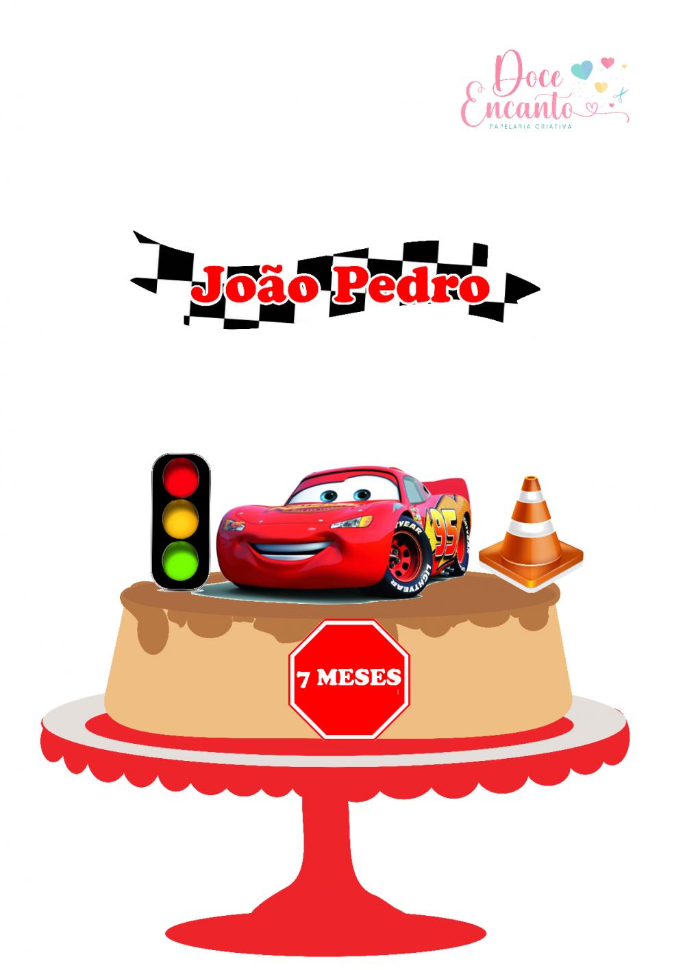 Arquivo de corte topo de bolo Carros