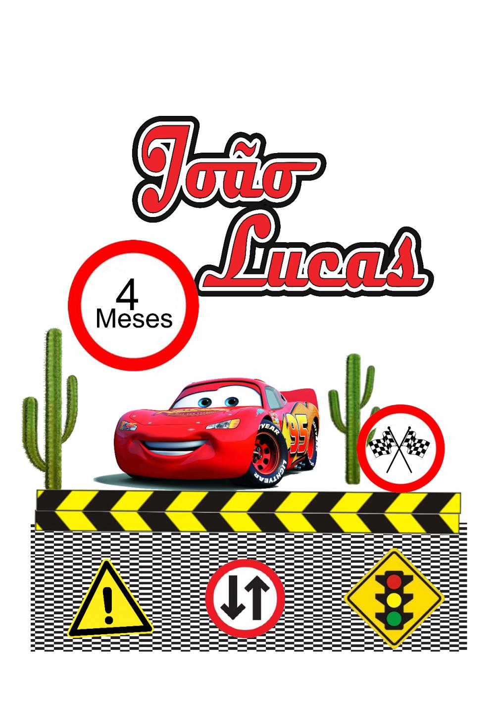 Arquivo de corte topo de bolo Carros