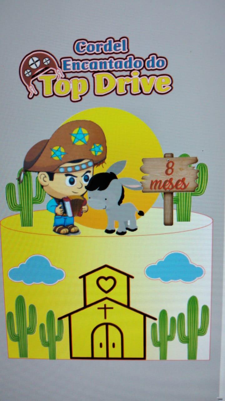 Arquivo de corte topo de bolo Cordel