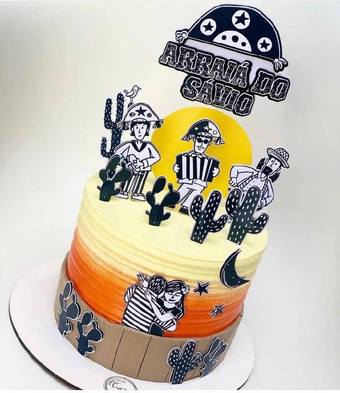 Arquivo de corte topo de bolo Cordel