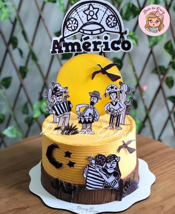 Arquivo de corte topo de bolo Cordel