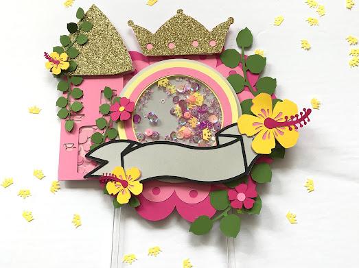 Arquivo de corte topo de bolo princesa