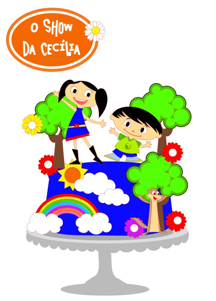 Arquivo de corte topo de bolo Show da Luna