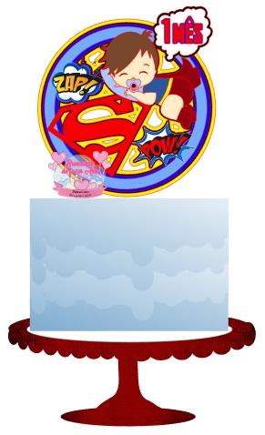 Arquivo de corte topo de bolo Super Homem