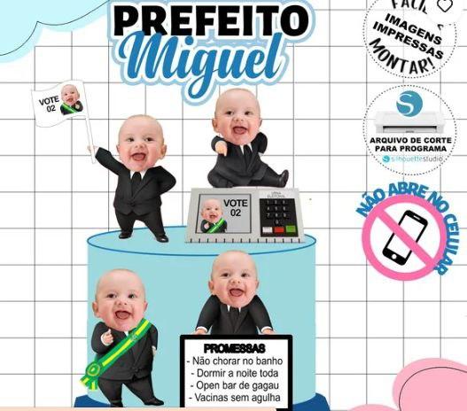 Arquivo de corte topo de bolo Prefeito