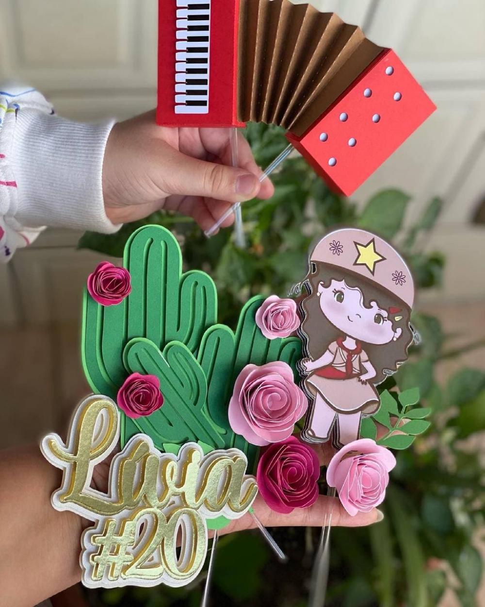 Arquivo de corte topo de bolo Cangaceira