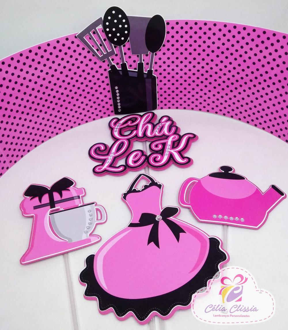 Arquivo de corte topo de bolo Chá de Panela