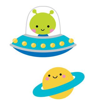 Arquivo de corte topo de bolo Alien