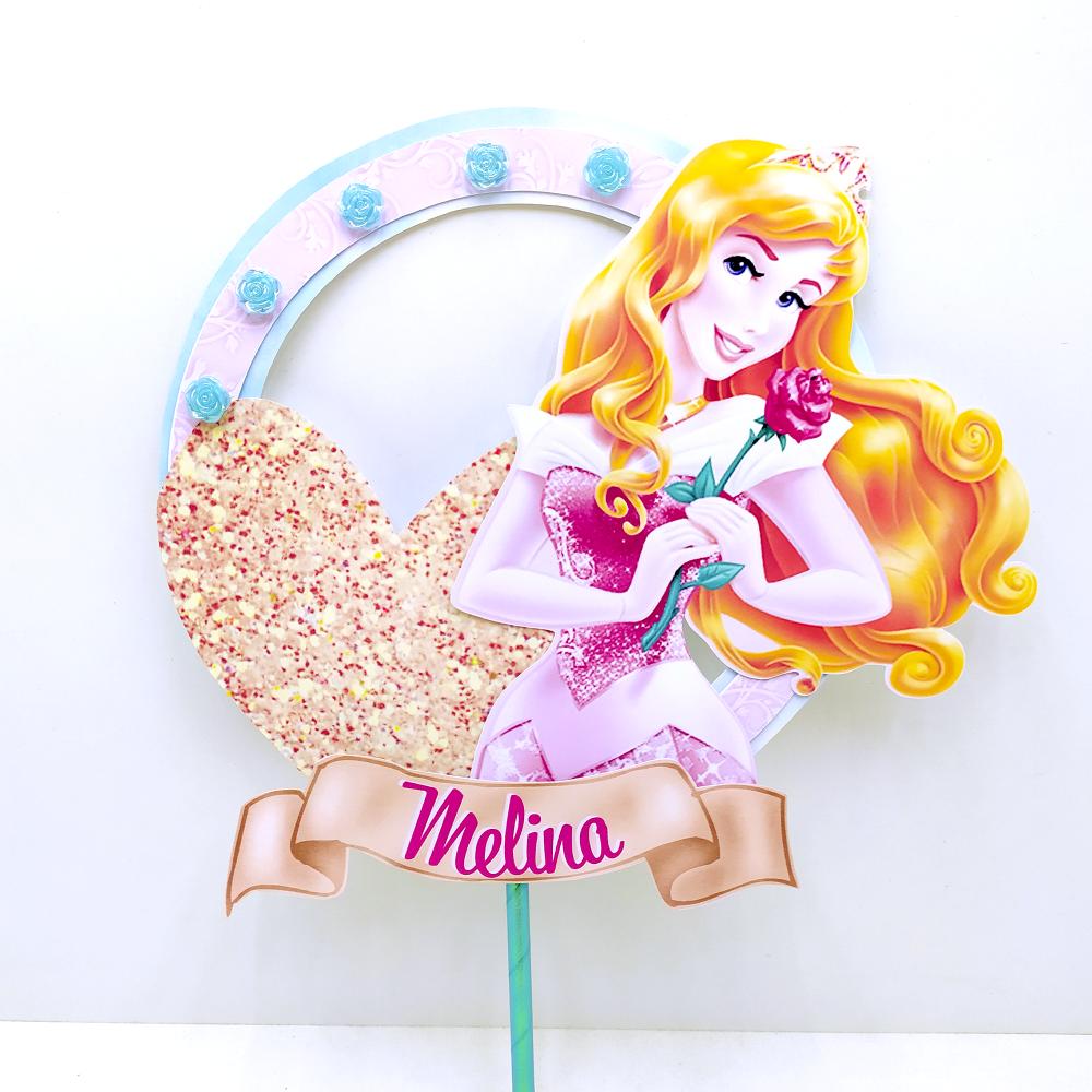 Arquivo de corte topo de bolo A Bela Adormecida