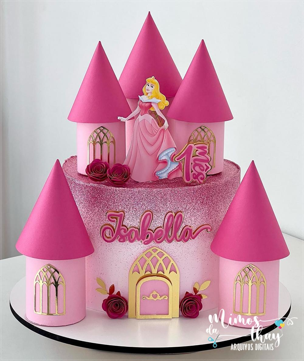 Arquivo de corte topo de bolo A Bela Adormecida