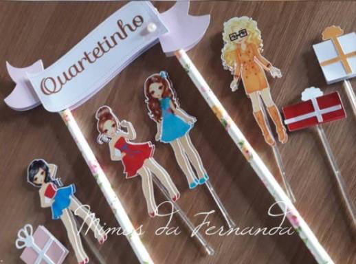 Arquivo de corte topo de bolo Amigas